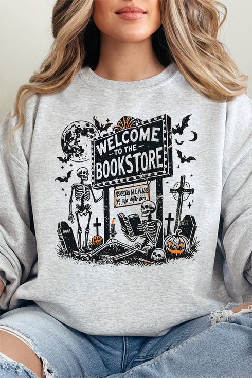 Welcome To The Bookstore Heavy-weight Crew Sweatshirt