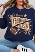 Football Season Doodle Heavy Blend Crew Sweatshirt