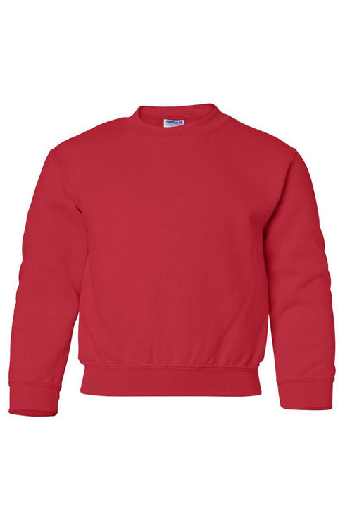 Youth Red You Design It Embroidered Side Bows Heavy-weight Crew Sweatshirt *Customize Your Text and Bows