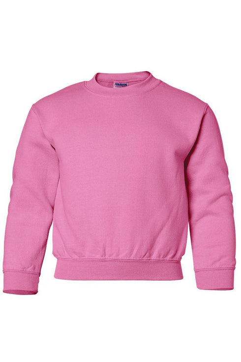 Youth Valentine Leopard 3 Letter Monogram Crew Sweatshirt