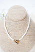 Floral Spotlight Pearl Toggle Necklace