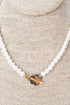 Floral Spotlight Pearl Toggle Necklace