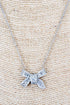Cubic Zirconia Paris Affair Silvertone Necklace