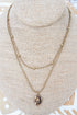 Hats Off Burnished Goldtone Layered Necklace