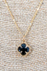 Black City Spark Goldtone Necklace