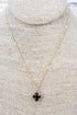 Black City Spark Goldtone Necklace