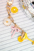 Yellow Margs & Moments Goldtone Bag Charm