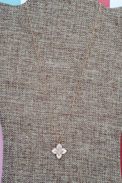 Whispering Fleur Goldtone Necklace