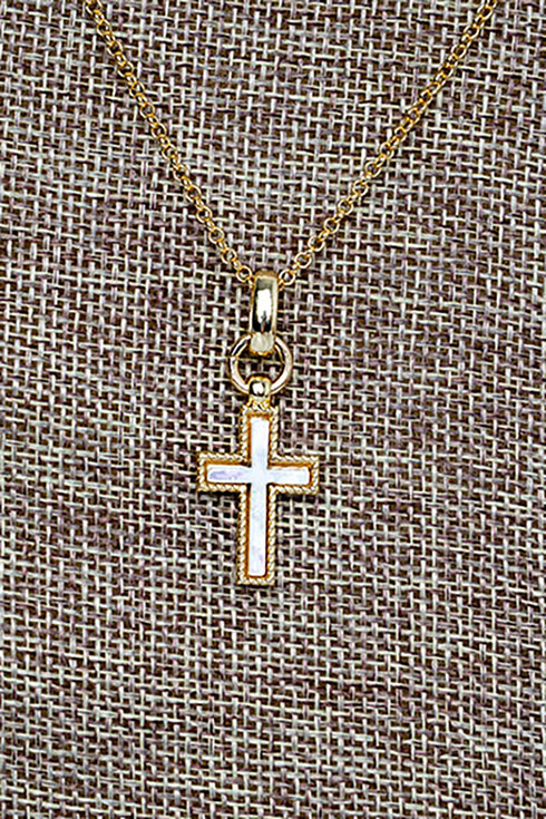 Quiet Grace Goldtone Necklace