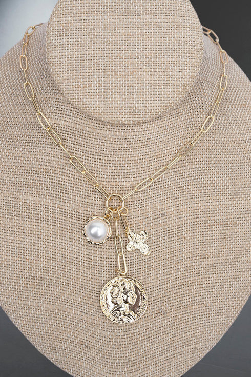 London Moments Goldtone Necklace