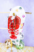 Mardi Gras White Mud Bug Sequin Knotted Headband