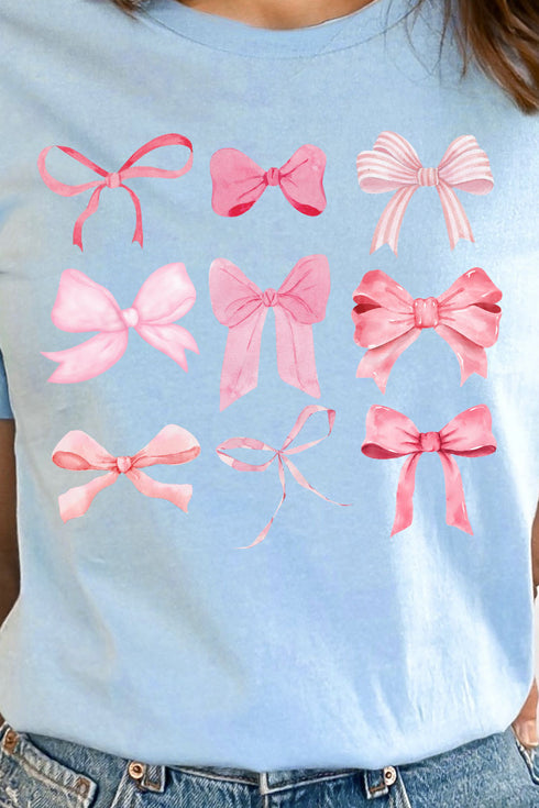 Coquette Pink Ribbon Bows Unisex Blend Tee