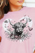 Hearts For Highland Cow Unisex Blend Tee