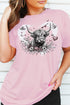 Hearts For Highland Cow Unisex Blend Tee