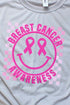 All Smiles Breast Cancer Awareness Unisex Dri-Power Poly Tee
