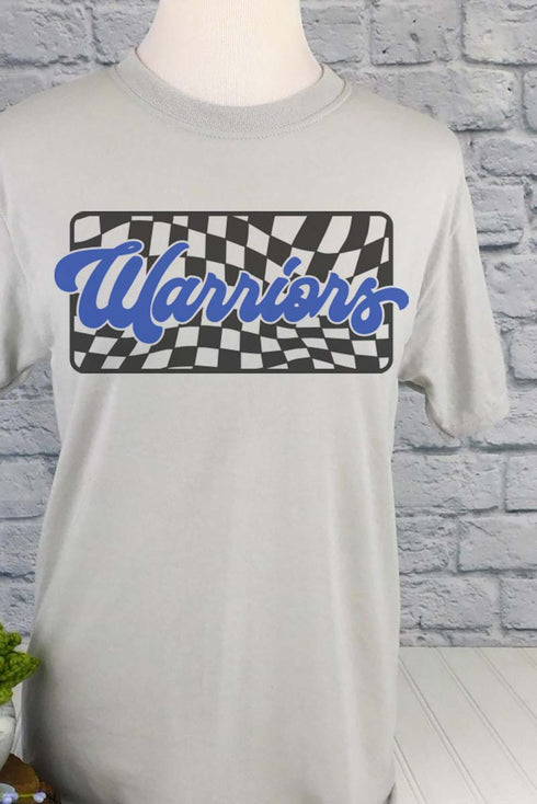 Checkered Warriors Royal Unisex Dri-Power Poly Tee