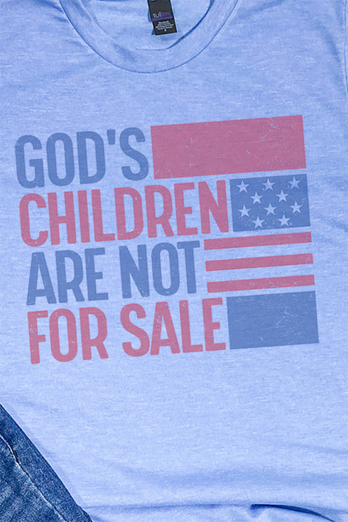 God's Children Are Not For Sale Unisex Poly-Rich Blend Tee