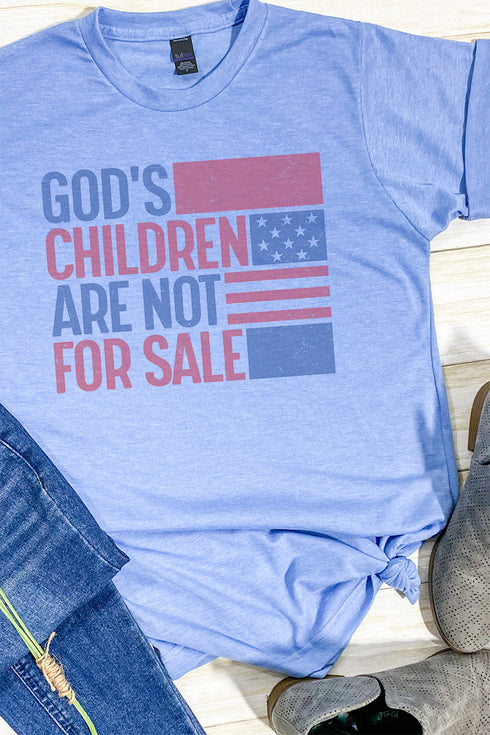 God's Children Are Not For Sale Unisex Poly-Rich Blend Tee