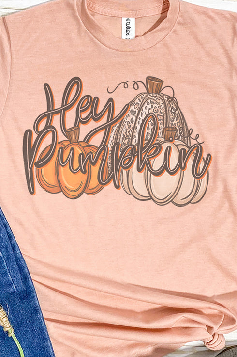 Hey Pumpkin Unisex Poly-Rich Blend Tee