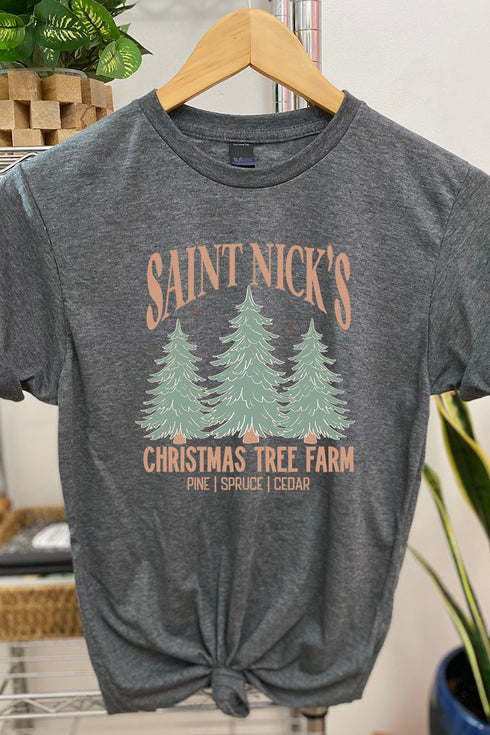 Saint Nick's Christmas Tree Farm Unisex Blend Tee