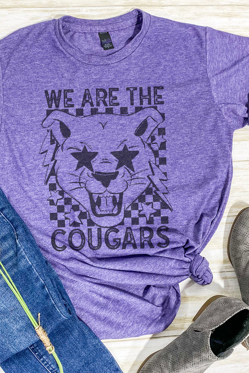 Stars We Are The Cougars Unisex Poly-Rich Blend Tee