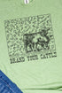Trust Your Neighbor, Brand Your Cattle Unisex Poly-Rich Blend Tee
