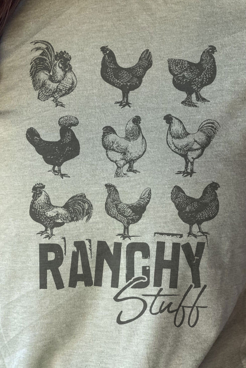 Ranchy Chicken Stuff Unisex Poly-Rich Blend Tee
