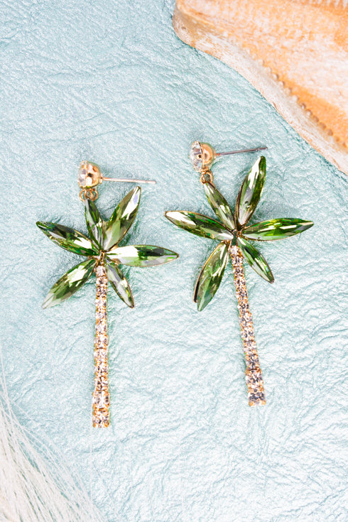 The Tide Is High Crystal Goldtone Earrings