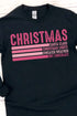 Pink Christmas List Unisex Dri-Power Long-Sleeve 50/50 Tee
