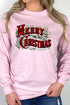 Vintage Merry Christmas Unisex Dri-Power Long-Sleeve 50/50 Tee