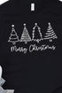 White Merry Christmas Tree Unisex Dri-Power Long-Sleeve 50/50 Tee