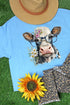 Fancy Glasses Cow Dri-Power 50/50 Tee