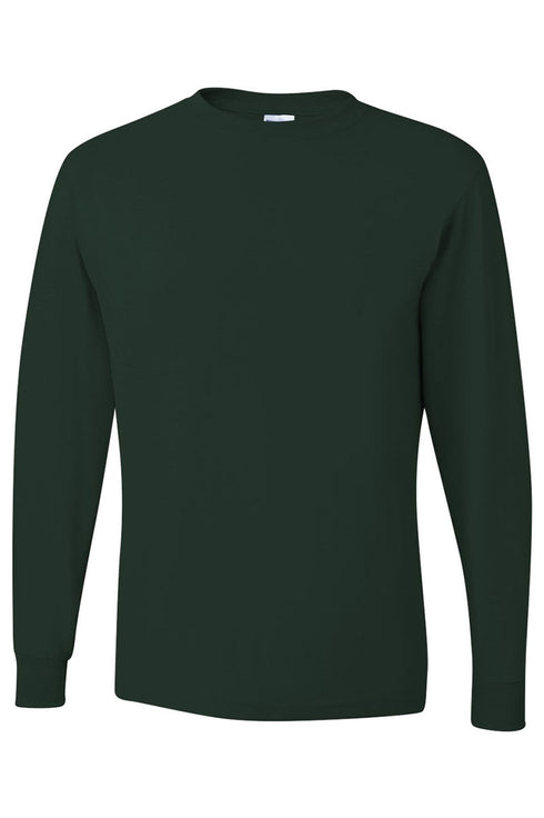 Orange Checkered Mama Unisex Dri-Power Long-Sleeve 50/50 Tee