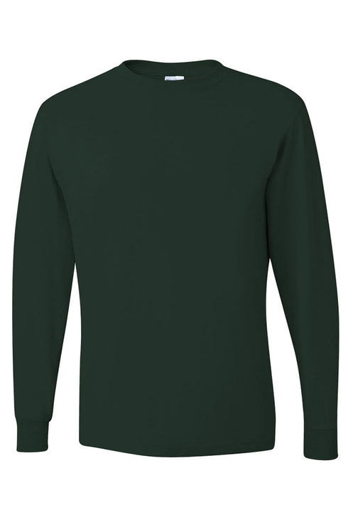 Santa Highland Cow Unisex Dri-Power Long-Sleeve 50/50 Tee