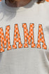 Orange Checkered Mama Unisex Dri-Power Long-Sleeve 50/50 Tee