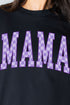 Purple Checkered Mama Unisex Dri-Power Long-Sleeve 50/50 Tee