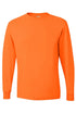 Orange Checkered Mama Unisex Dri-Power Long-Sleeve 50/50 Tee