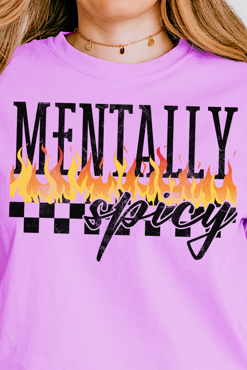 Mentally Spicy Comfort Colors Women's Heavyweight Boxy Tee