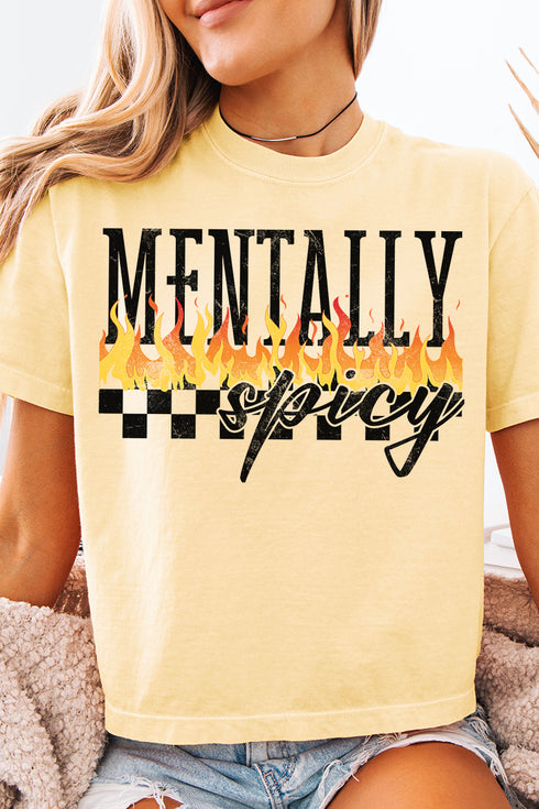 Mentally Spicy Comfort Colors Women's Heavyweight Boxy Tee