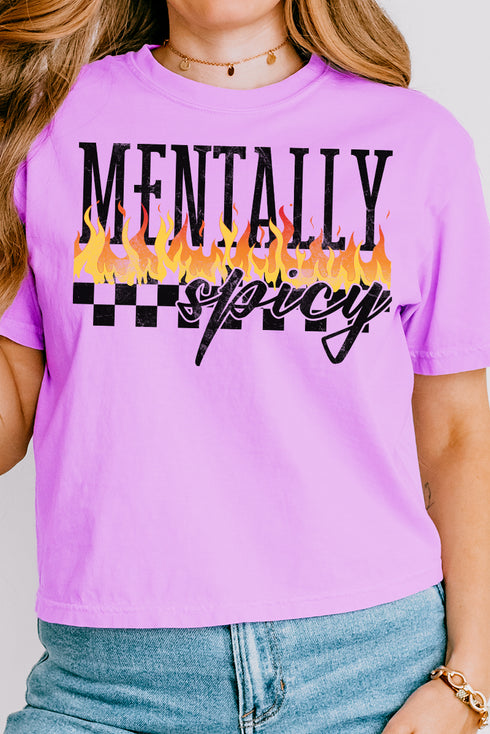 Mentally Spicy Comfort Colors Women's Heavyweight Boxy Tee