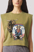 American Rodeo Clown Women's Garment-Dyed Heavyweight Muscle Tee