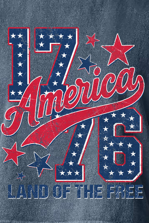 1776 Retro Women's Garment-Dyed Heavyweight Muscle Tee