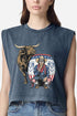 American Rodeo Clown Women's Garment-Dyed Heavyweight Muscle Tee
