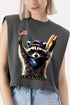 America's Backyard BBQ Bandit Women's Garment-Dyed Heavyweight Muscle Tee