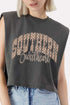 Southern Sweetheart Women's Garment-Dyed Heavyweight Muscle Tee