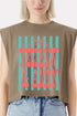 Striped Yeehaw & Amen Women's Garment-Dyed Heavyweight Muscle Tee