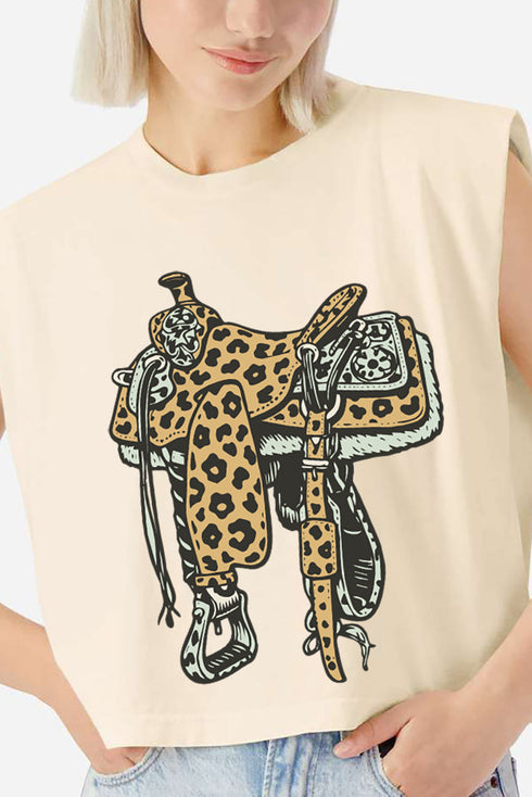 Spotted Saddle Women's Garment-Dyed Heavyweight Muscle Tee