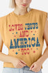 Retro Loves Jesus & America Too Women's Garment-Dyed Heavyweight Muscle Tee