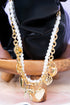 Hearts A Plenty Goldtone & Pearl Handbag Chain