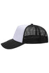 OTTO Black with White Foam Front Mid Profile Trucker Hat
